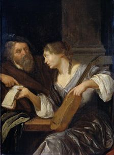 The music lesson, 1660-1690. Creator: Jacob Toorenvliet