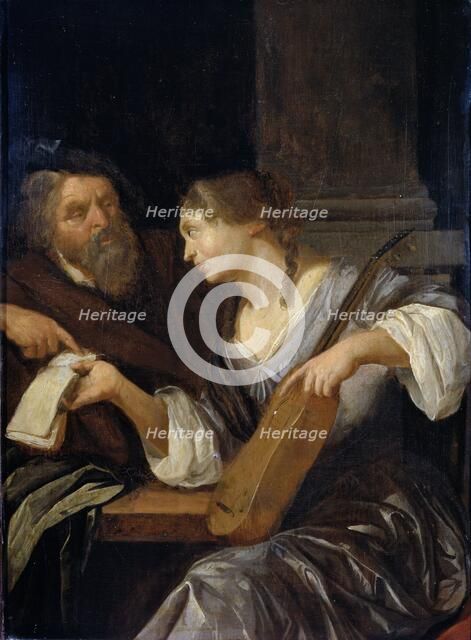 The music lesson, 1660-1690. Creator: Jacob Toorenvliet.