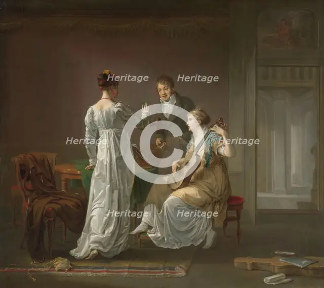 The Music Lesson, 1808. Creator: Louis Moritz.