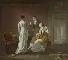 The Music Lesson, 1808. Creator: Louis Moritz