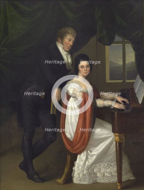 The music lesson, 1826. Creator: Rieder, Wilhelm August (1796-1880).