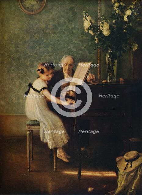 'The Music Lesson', 18th century. Artist: Jules-Alexis Muenier.