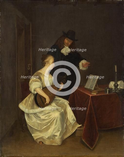 The Music Lesson, c. 1670. Creator: Anon.