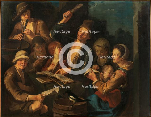 The Music Lesson, . Creator: Cipper, Giacomo Francesco (1664-1736).