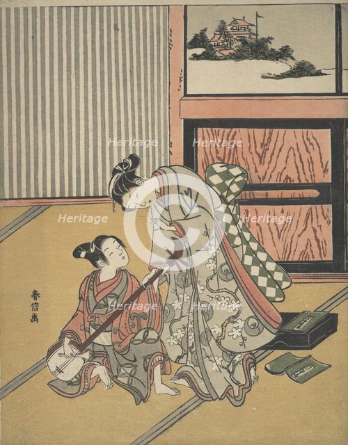 The Music Lesson. Creator: Suzuki Harunobu.