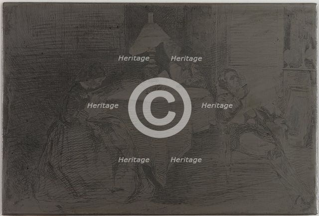 The Music Room, 1858. Creator: James Abbott McNeill Whistler.
