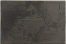 The Music Room, 1858. Creator: James Abbott McNeill Whistler