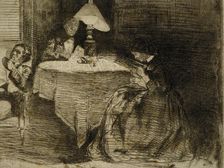 The music room, 1858. Creator: James Abbott McNeill Whistler