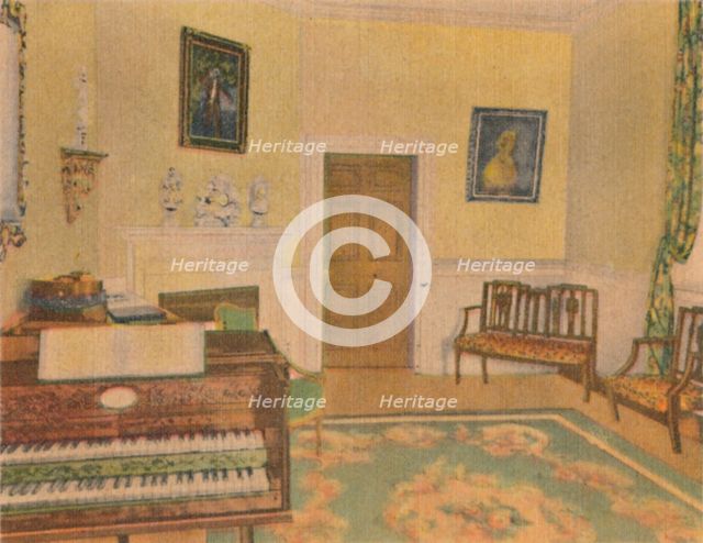 'The Music Room', 1946. Artist: Unknown.