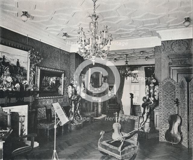 'The Music-Room, Captain Harvey's House, Hampstead', c1903. Artist: Frank William Brookman.