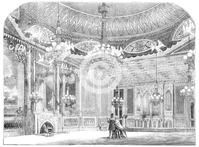 The Music-Room, in the Pavilion, Brighton, 1856.  Creator: Unknown.