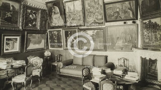 The music room in the Shchukin's house with works by Degas, Maurice Denis and Henri Rousseau, 1913-1