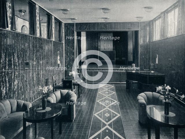 'The Music Room of the Stoclet Palace, Brussels, Belgium', c1914. Artist: Unknown.