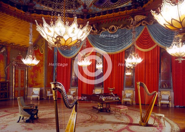 The Music Room, Royal Pavilion, Brighton, East Sussex, 1960s. Artist: Eric de Maré