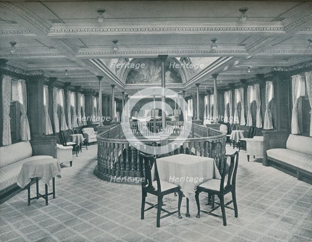 'The Music Salon, Looking Aft', 1911. Artist: Unknown.