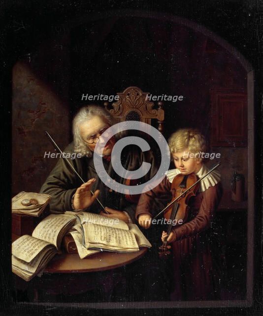 The Music Teacher, 1828. Creator: Schroeter, Constantin (1795-1835).