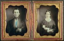 The Music Teacher and His Wife, c. 1850s. Creator: Unidentified Photographer