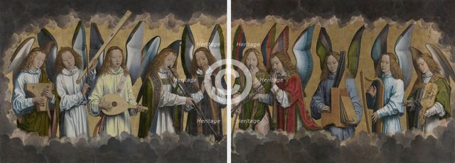 The Musical Angels, Between 1483 and 1494. Creator: Memling; Hans (1433/40-1494).