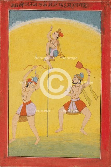 The musical mode Ragaputra Khokhara, 19th century. Artist: Unknown.