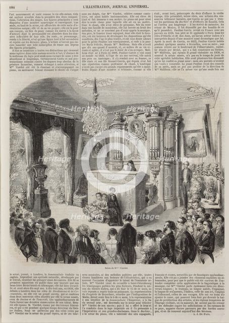 The Musical Soirée at the Pauline Viardot-Garcia's Salon, 1853.