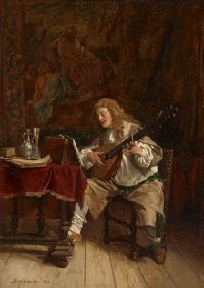 The Musician, 1859. Creator: Jean Louis Ernest Meissonier