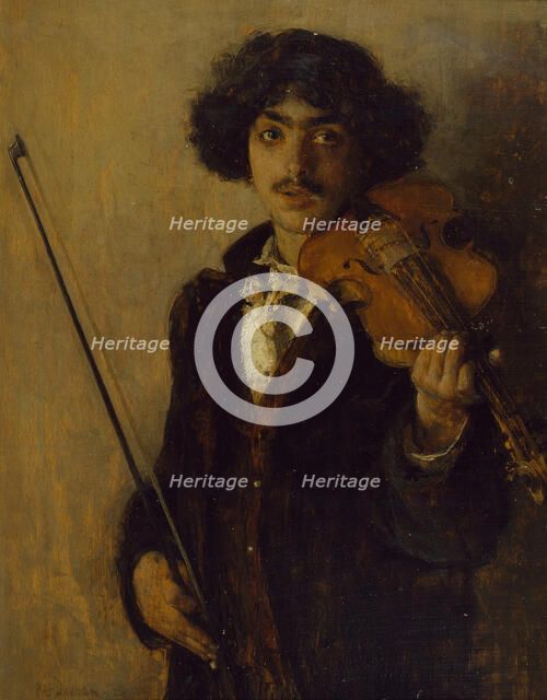 The Musician, 1884. Creator: Pascal Adolphe Jean Dagnan-Bouveret.