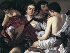 The Musicians c1595. Artist: Michelangelo Caravaggio