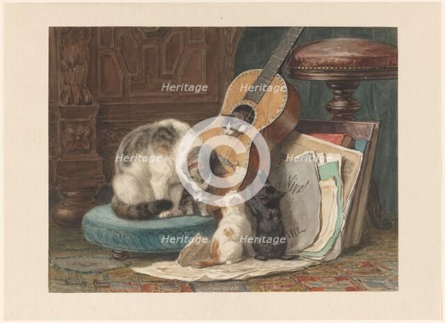 The Musicians, c.1876-c.1877. Creator: Henriette Ronner.