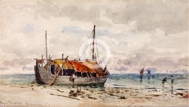 The Mussel Gatherers, 1879. Creator: Ross Turner.