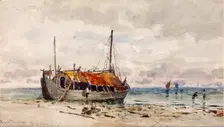 The Mussel Gatherers, 1879. Creator: Ross Turner