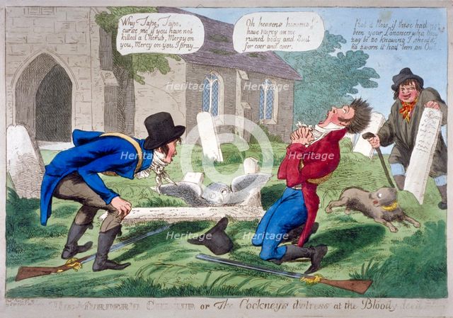 'The murder'd cherub, or the cockney's distress at the bloody-deed', 1804. Artist: Anon