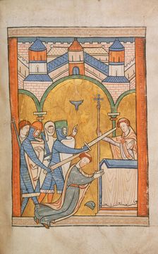 The Murder of Thomas Becket, 13th century. Creator: Unknown