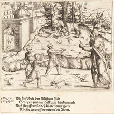 The Murder of the Children of Bethel, 1547. Creator: Augustin Hirschvogel