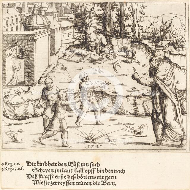 The Murder of the Children of Bethel, 1547. Creator: Augustin Hirschvogel.
