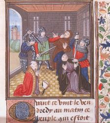 The murder of the Archbishop of Canterbury, London, c1460-c1480. Creator: Unknown