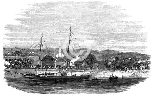 The murder of a missionary by the Maoris in New Zealand: capture of the Rev. Mr. Volkner..., 1865. Creator: Unknown.