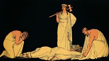 The Murder of Agamemnon 1880. Artist: Flaxman