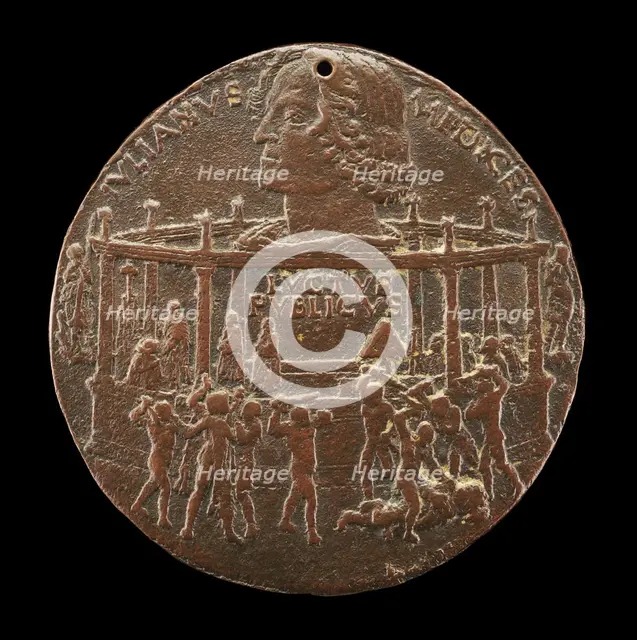 The Murder of Giuliano I de' Medici (The Pazzi Consiracy Medal) [reverse], 1478. Creator: Bertoldo di Giovanni.