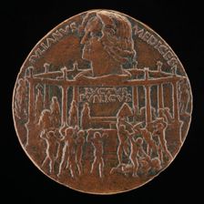 The Murder of Giuliano I de Medici (The Pazzi Conspiracy Medal) [reverse], 1478. Creator: Bertoldo di Giovanni