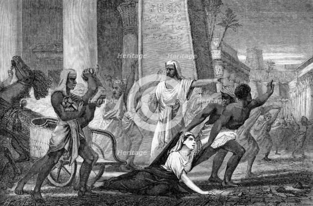 The murder of Hypatia, neo-Platonic mathematician and philosopher, 415 (mid 19th century). Artist: Unknown