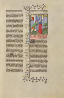 The Murder of King Servius by His Son-in-law; Des cas des nobles hommes et femmes, about 1413-1415. Creators: Boucicaut Master, Workshop of the Boucicaut Master