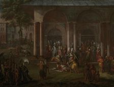 The Murder of Patrona Halil and his Fellow Rebels, c.1730-c.1737. Creator: Jean Baptiste Vanmour
