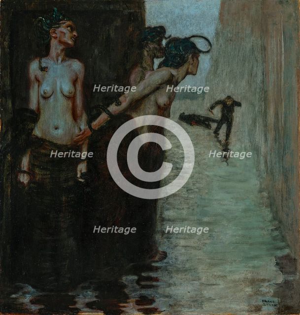 The murderer, 1891. Creator: Stuck, Franz, Ritter von (1863-1928).