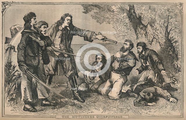 'The Mutineers Overpowered', c1870. Artist: Unknown.