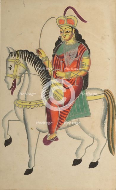 The Mutiny of the Heroine Rani Lakshmi Bai of Jhansi, 1800s. Creator: Unknown.
