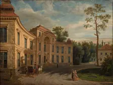 The Myslewicki Palace in Warsaw, c1870