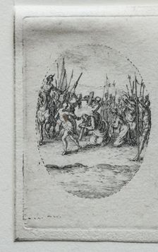 The Mysteries of the Passion: The Carrying of the Cross. Creator: Jacques Callot (French, 1592-1635)