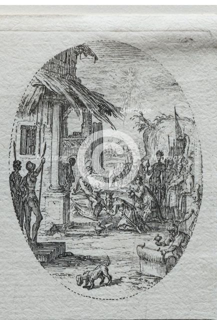 The Mysteries of the Passion: The Adoration of the Kings. Creator: Jacques Callot (French, 1592-1635).