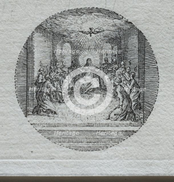 The Mysteries of the Passion: The Descent of the Holy Spirit. Creator: Jacques Callot (French, 1592-1635).