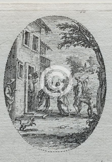 The Mysteries of the Passion: The Visitation. Creator: Jacques Callot (French, 1592-1635).